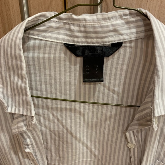 STRIPPED BLOUSE - Picture 3 of 4